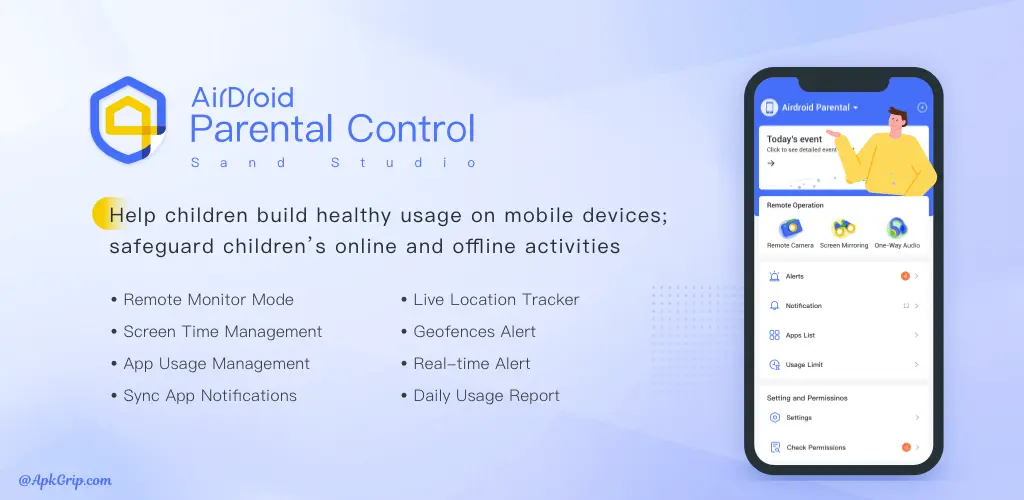 install of AirDroid Parental Control