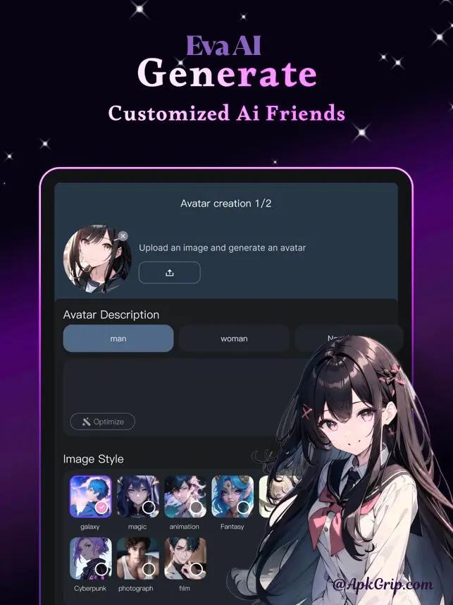 features of eva ai mod apk