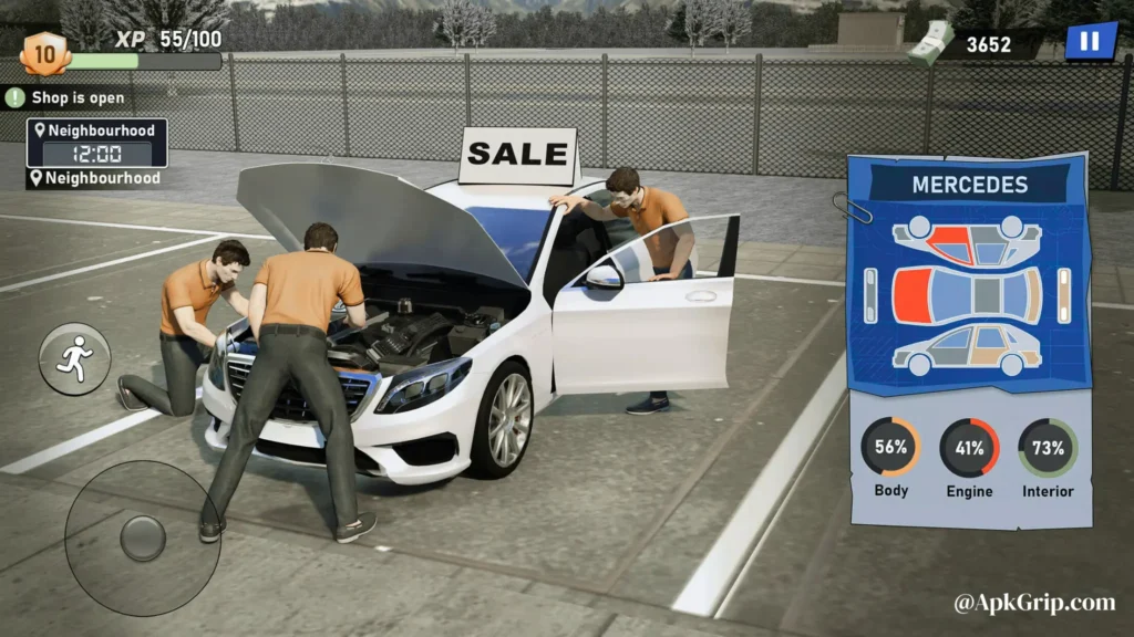 Features Of Car Dealership Business Game MOD APK